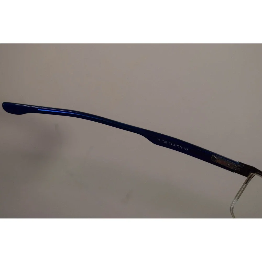 Tiffi TI 1068 C4 Half Rim Eyeglasses 57 18 145 Blue Brown